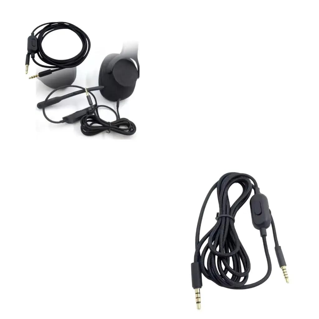 Replacement Headphone Sound Auxs Cable Cord with Volumes Control for GProX G433 G233 Gaming Headsets Cable