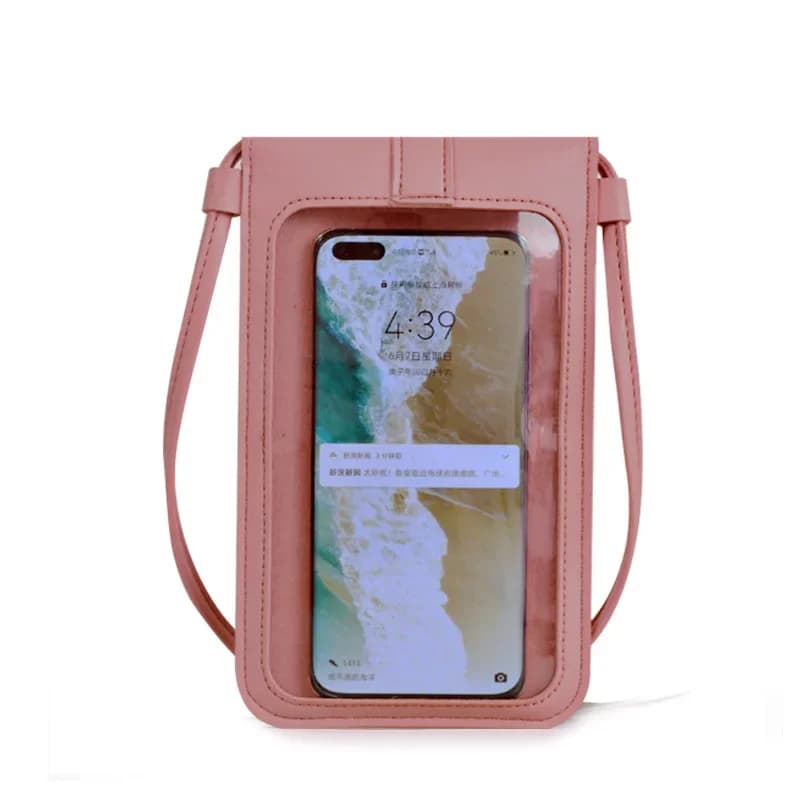 Portafoglio per Telefono con Touch Screen per Donne - Borsa a Tracolla in Pelle PU con Blocco RFID, Borsa Antifurto alla Moda
