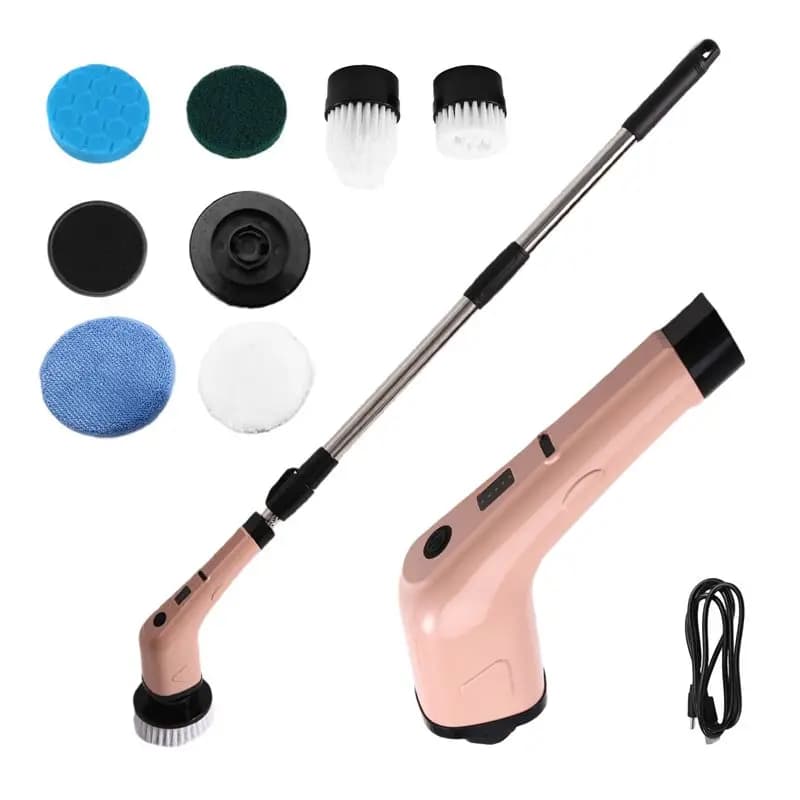BABZ-Electric Cleaning Scrubber Cordless Powerful Scrub Brush Forcleaning Bathroom Andfloor Tile A