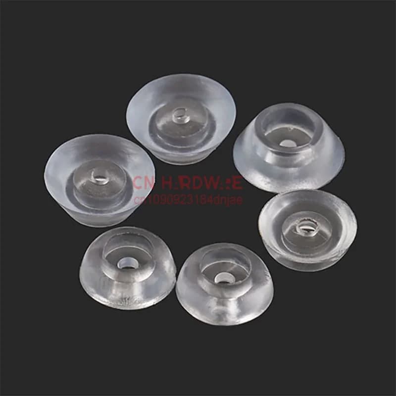 Chiodi per piedi in nylon trasparente Protezione per pavimenti in silicone Mobili autoadesivi Gambe per tavoli Paraurti Tappetino per mobili antiscivolo