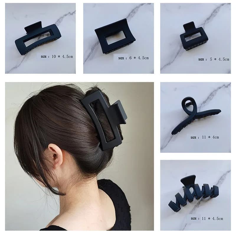 Fermaglio per capelli grande da donna Fiore per capelli Clip per granchio Barrette Fibbia per artigli per capelli Forcine per donna Accessori coreani giapponesi