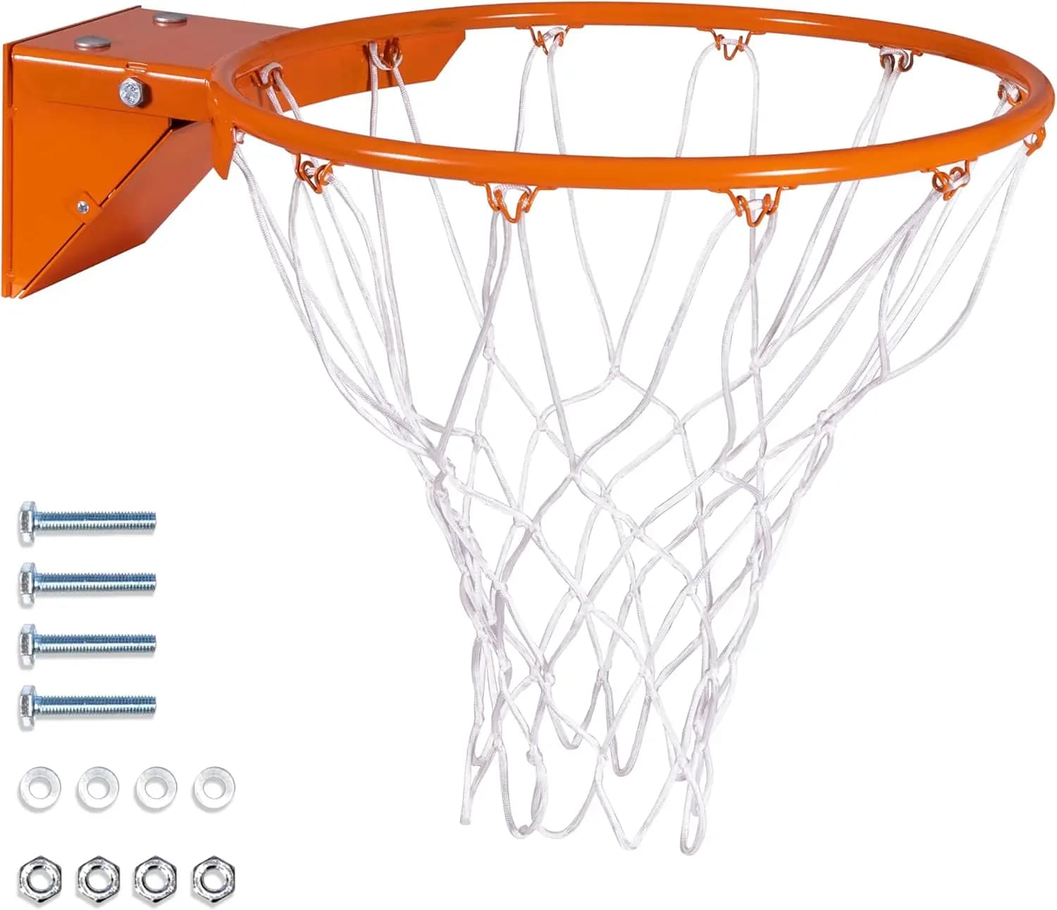 Cerchio da basket in acciaio da 18 pollici - Sganciabile o Fisso - Ricambio universale per garage o tabellone
