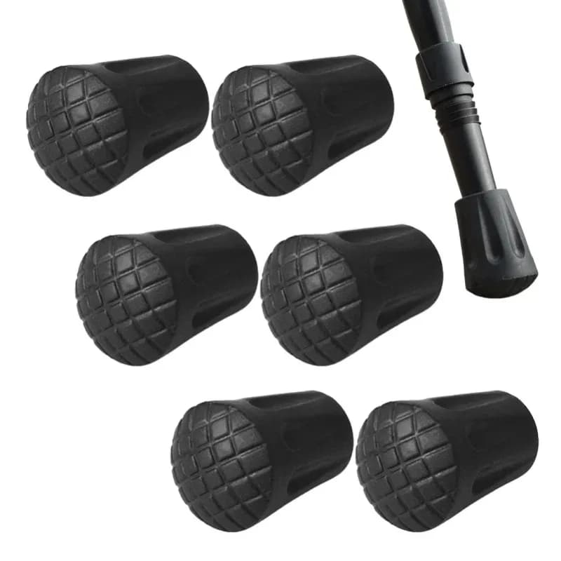 3Pcs Walking Pole Stick End punta in gomma rinforzata tappo terminale martelli Trekking Pole escursionismo bastone da passeggio protezioni per punta di canna