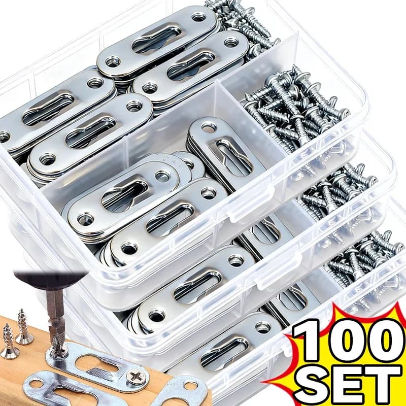 100/10set Mini Wall Hook Sturdy Iron Photo Framed Convenient Easy Install Hanger Picture Frames Hardware Wall Decor Home Display