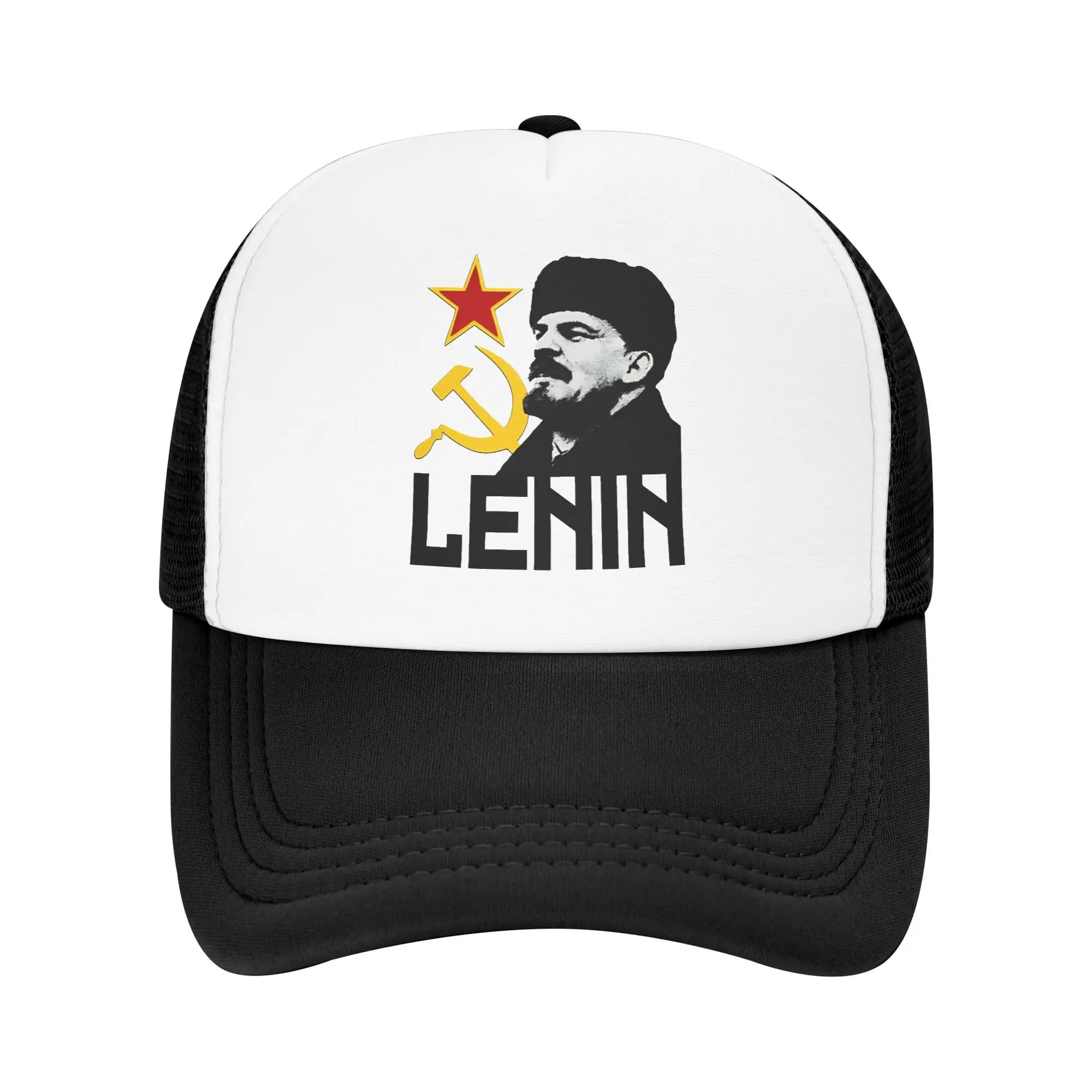 Mesh Sun Hats Vladimir Lenin Summer Hip Hop Hats For Unisex-Teens Streetwear Adjustable Hunting Camping Baseball Cap