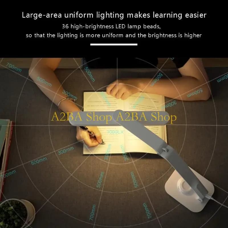 Lampada da scrivania a LED per cura degli occhi con telecomando A2BA Lampada ricarica USB da ufficio regolabile per