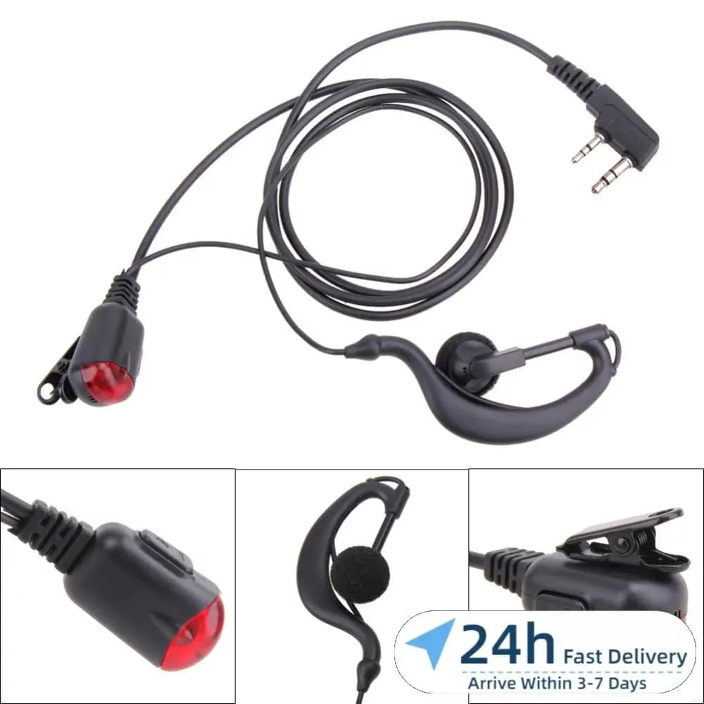 Auricolare per Walkie Talkie a 2 Pin, Cuffie Multifunzionali, Accessori per la Privacy per Radio Bidirezionale