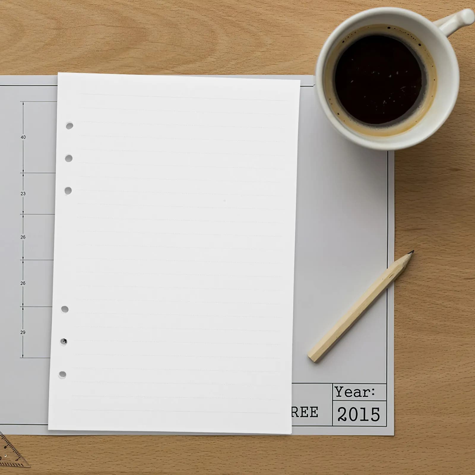 80 Fogli di Carta per Agenda, Ricarica per Quaderno a Fogli Mobili, Carta Spessa e Resistente per Scrittura, per Uso in Viaggio, Ufficio e Studio