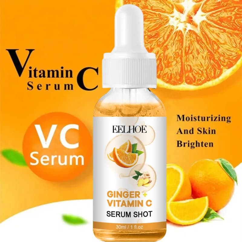 Essenza Viso alla Vitamina C per Rimuovere le Macchie Scure, Riparare e Anti-invecchiamento, Cura della Pelle del Viso, Riparazione del Collagene, Nutrimento della Pelle