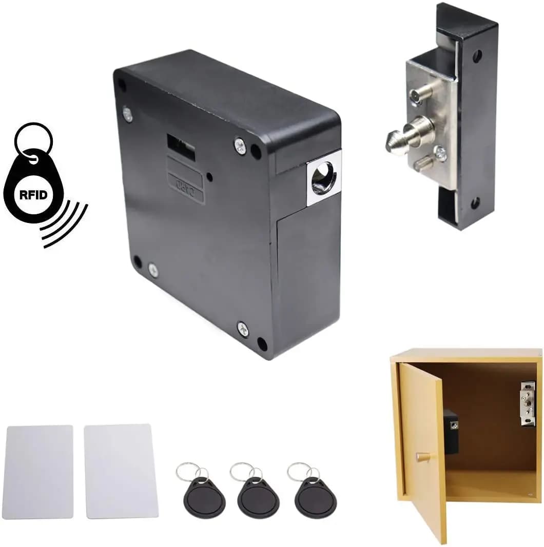 Armadio Mobili Sauna Armadio Armadietto Sensore invisibile senza fori Serratura per armadio a induzione M1 RFID IC Card Serratura elettronica intelligente