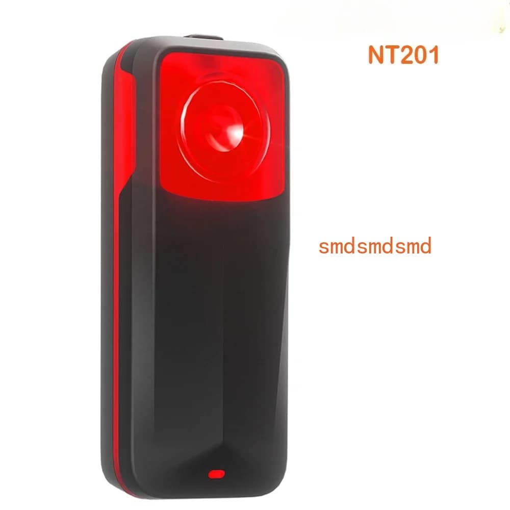 NT201 Bike Radar Tail Light Smart Rear Radar Taillight Brake Sensing Lamp Compatible with Garmin Wahoo Rechargeable USB