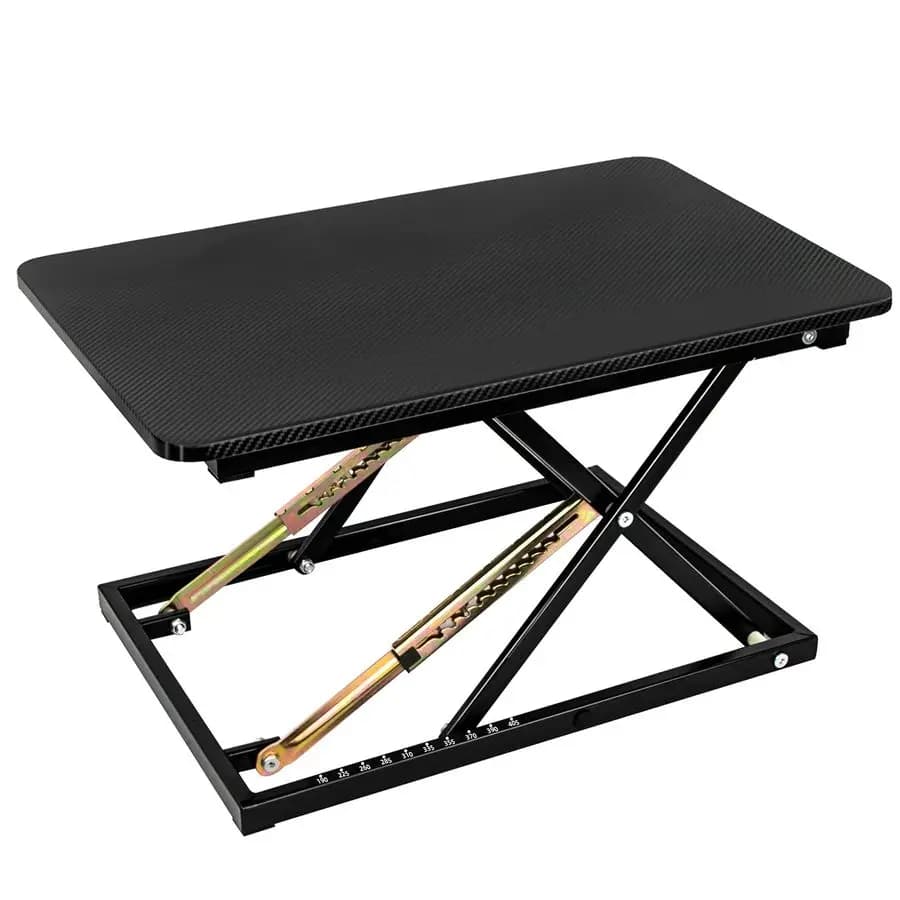 Convertitore per Scrivania, Alzata Monitor Regolabile in Altezza per Scrivania Sit-Stand, Completamente Assemblato, Nero