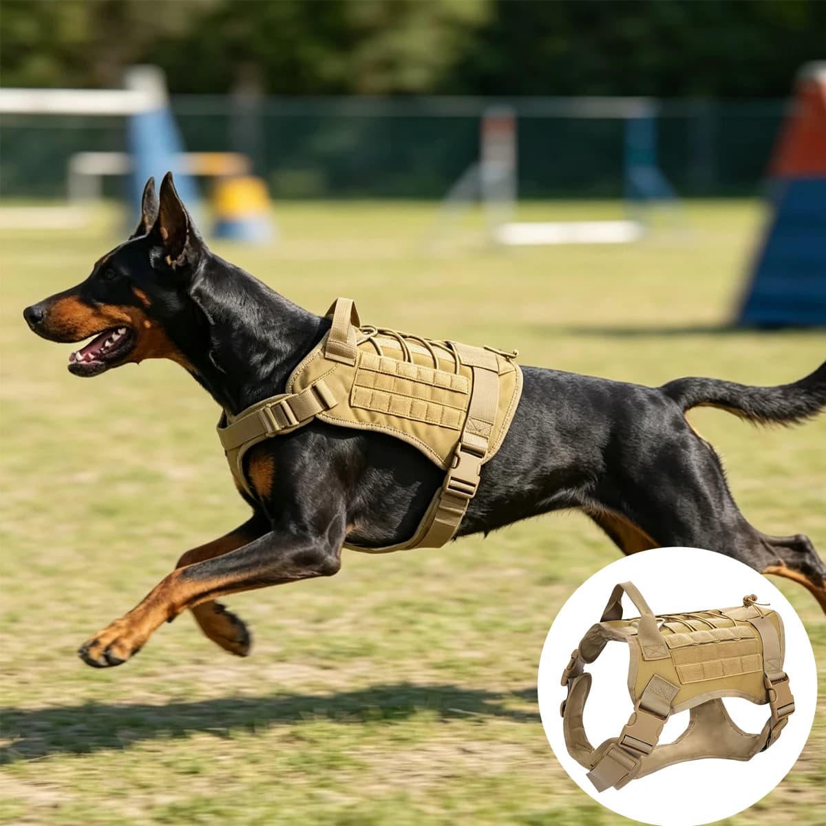 Large Dog Harness Vest Dogs Strap Breast-band the Anti Traction Lead Pet Accessories French Bulldog Luxury Military Goods Pets