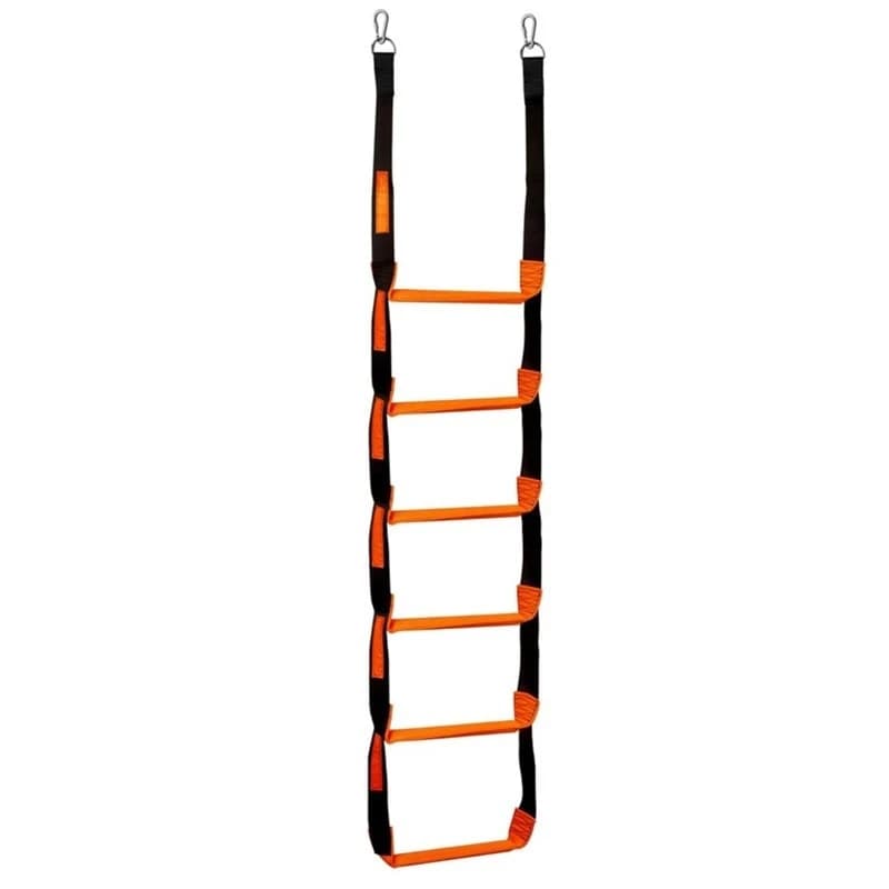 T22C 6 Step Reinforced Rope Ladder System For Inflatable Boat Kayak, Marine Grade Material