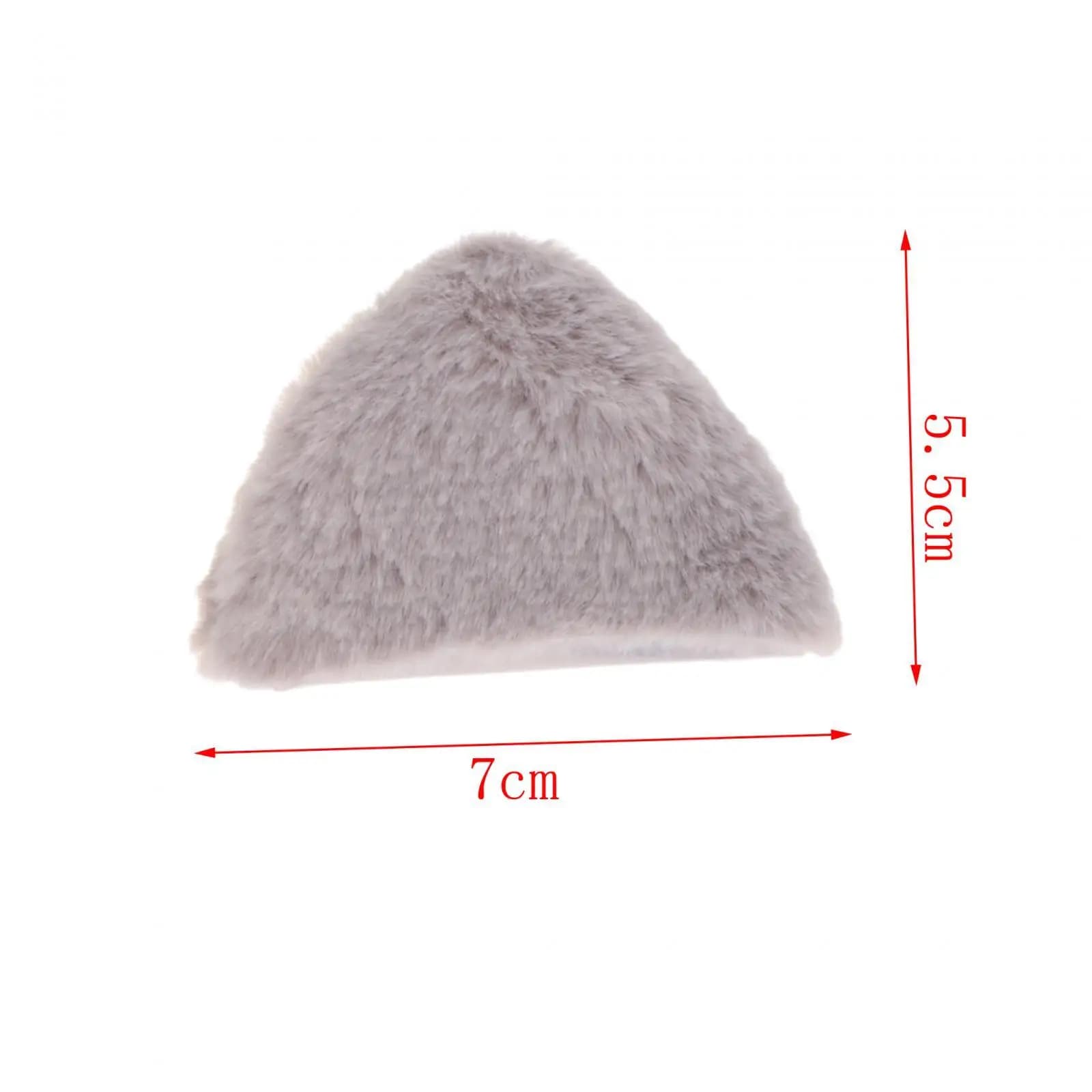 Creative gray cat ears, custom with removable plush ears, decoration for helmet accessories for bikes, skating, riding