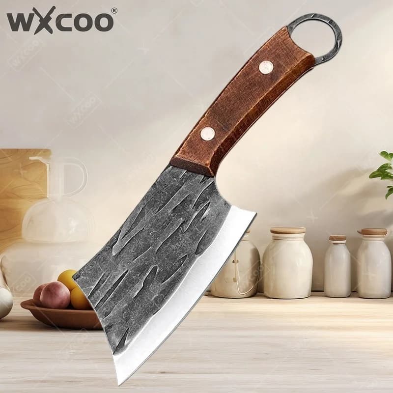 WXCOO Boning Knife Meat Cleaver Kitchen Knives Forged Knives Stainless Steel Handmade Chef Cooking Fruit Peeler Chopper BBQ Tool