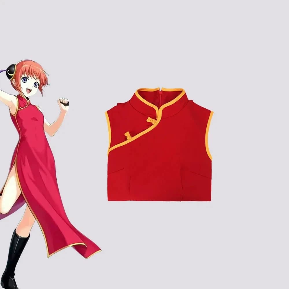 2026 Shenle Leader Female Role Playing Costume Red Cheongsam Dress Sexy Traditional Chinese Festival Set