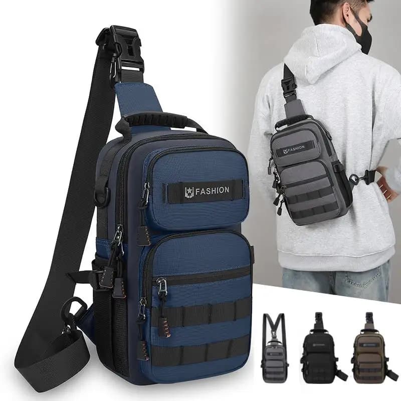 Hiking Chest Bag Travel Multifunctional Molle Backpack Lightweight Handbag Outdoor Cycling Climbing Rig Pouch Large Funny Pack