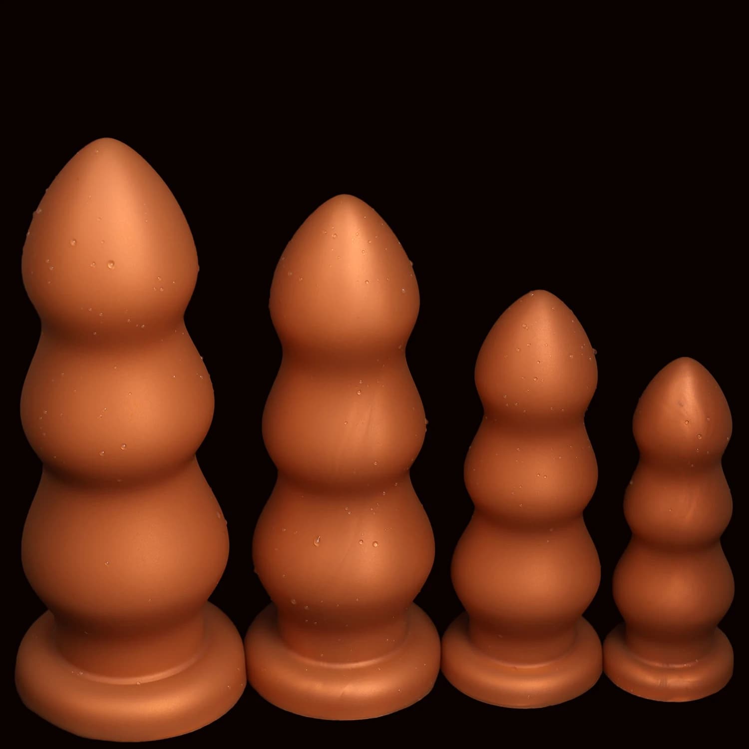 Grandi eormi perline anali Butt Plug Liscio morbido silicone Dilatador Anal Dildo Penetrazione Grandi giocattoli anali Buttplug Giocattoli del sesso per le donne