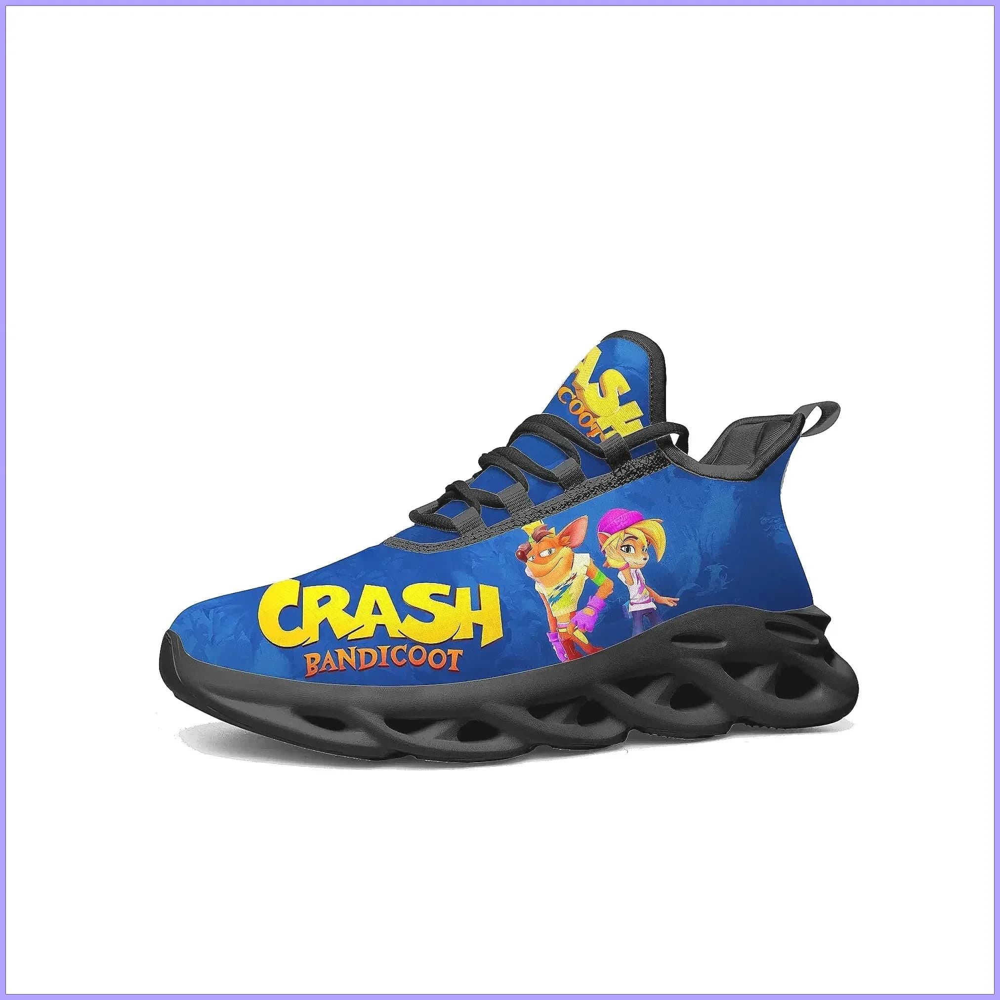 Scarpe da Corsa Sportive con Motivo Crash Bandicoot per Uomo e Donna, Sneakers Personalizzate con Lacci