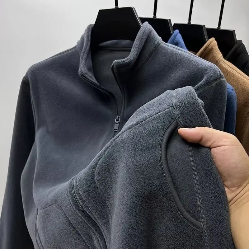 Giacca in Pile alla Moda 2024 per Uomo, Stile Invernale, Camicia in Pile per l'Autunno e l'Inverno, Giacca da Indossare Sopra