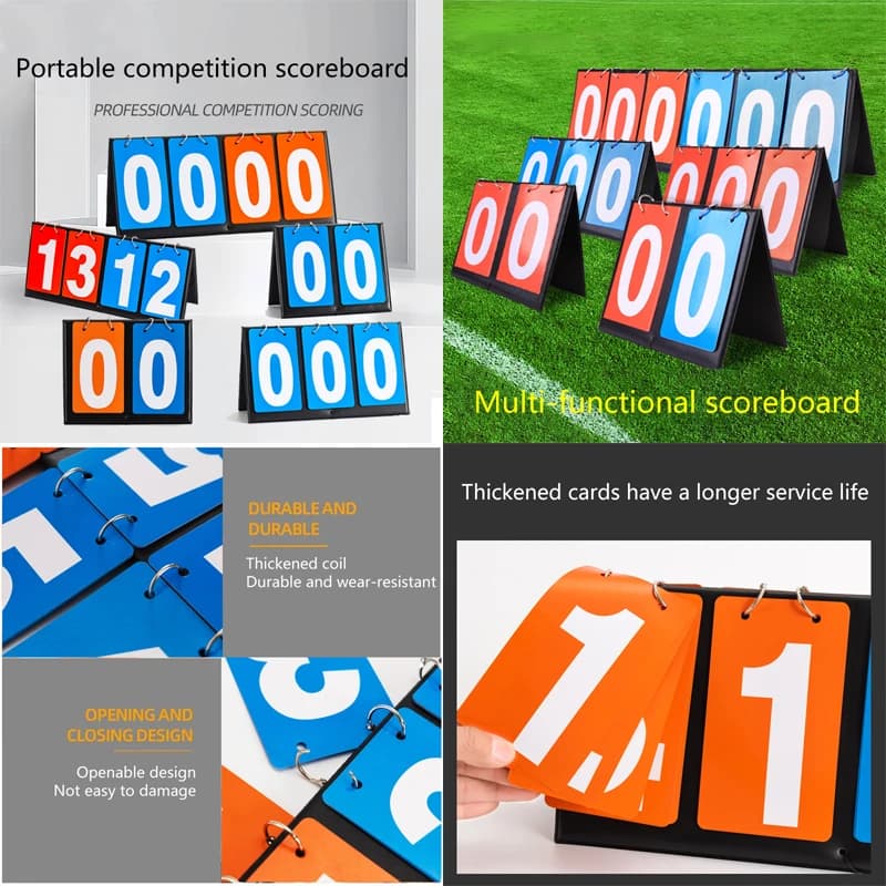 Tabellone segnapunti da tavolo 1PC Tabellone segnapunti contatore punteggio basket portatile per basket badminton pallavolo