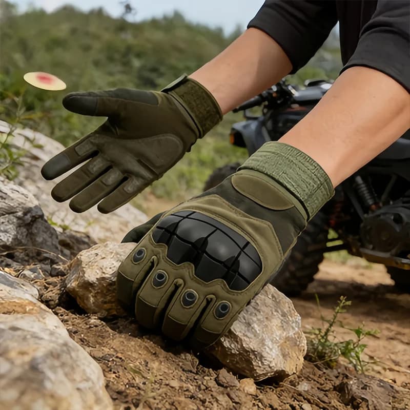 Guanti da moto antivento invernali a dita intere Guanti da equitazione per moto touch screen da uomo Guanti da arrampicata Guanti da pesca