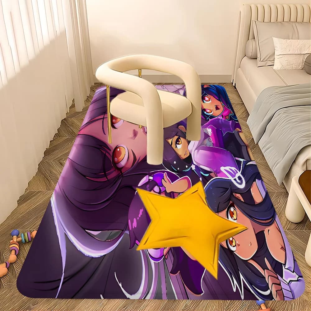 Carino Aphmau con ali Tappeto da corridoio Tappetino antiscivolo per lavanderia Decorazione per lavanderia Balcone Tappeto per WC per soggiorno per bambini