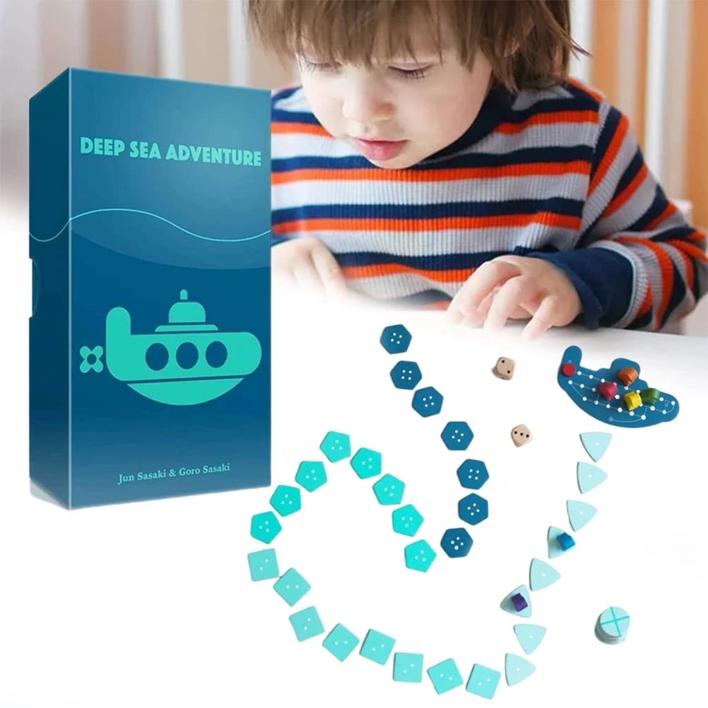 Gioco da tavolo per avventure in acque profonde Gioco di carte Intrattenimento per feste in famiglia Giocattoli interattivi Regalo per bambini Divertente gioco inglese