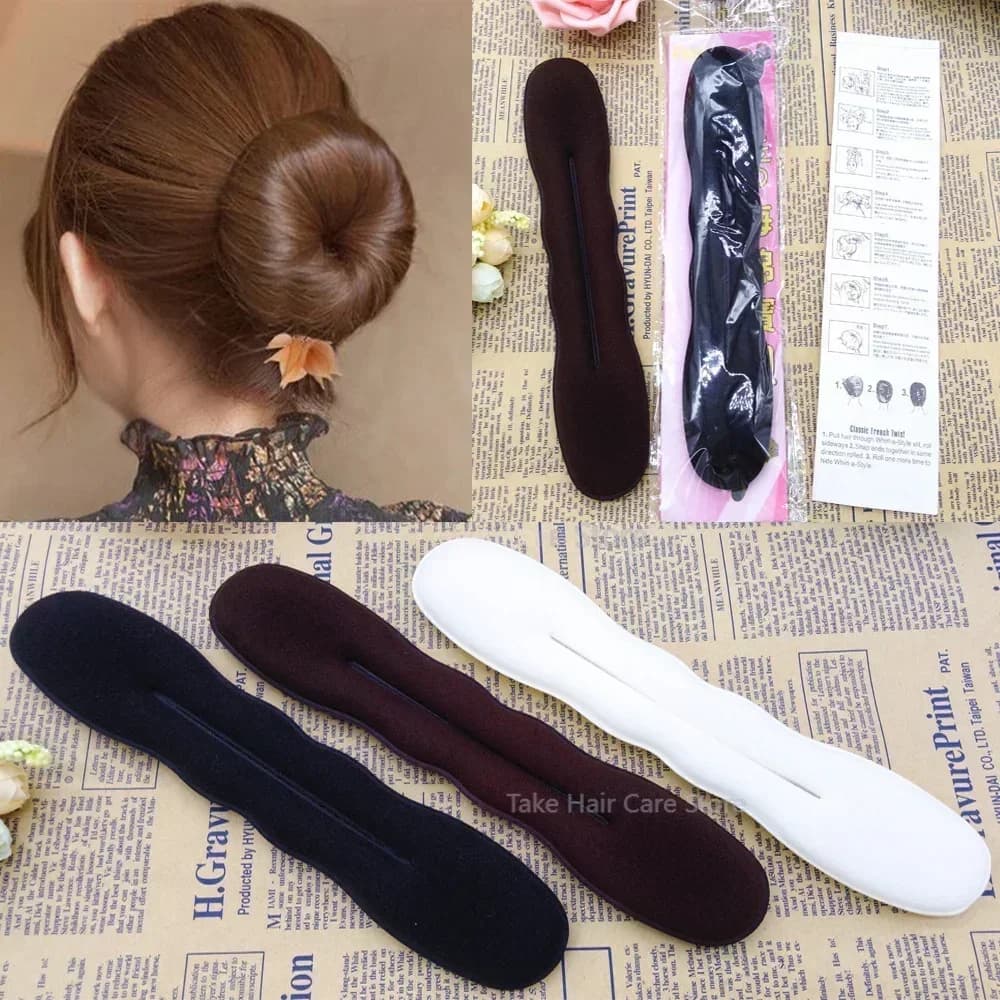 Hair Styling Magic Sponge Clip Foam Bun Bigodino Hairstyle Twist Maker Tool Hot Sale Fashion Styling Hair Accessories sc6.5x