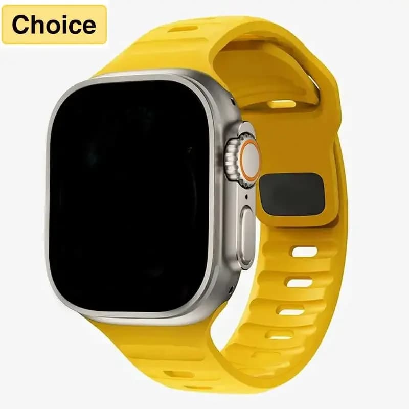 Cinturino sportivo per Apple Watch Ultra band 49mm 45mm 40mm 44mm 42mm 41mm 38mm Silicone Air hole bracciale iWatch Serie 8 7 6 SE 5 4 3
