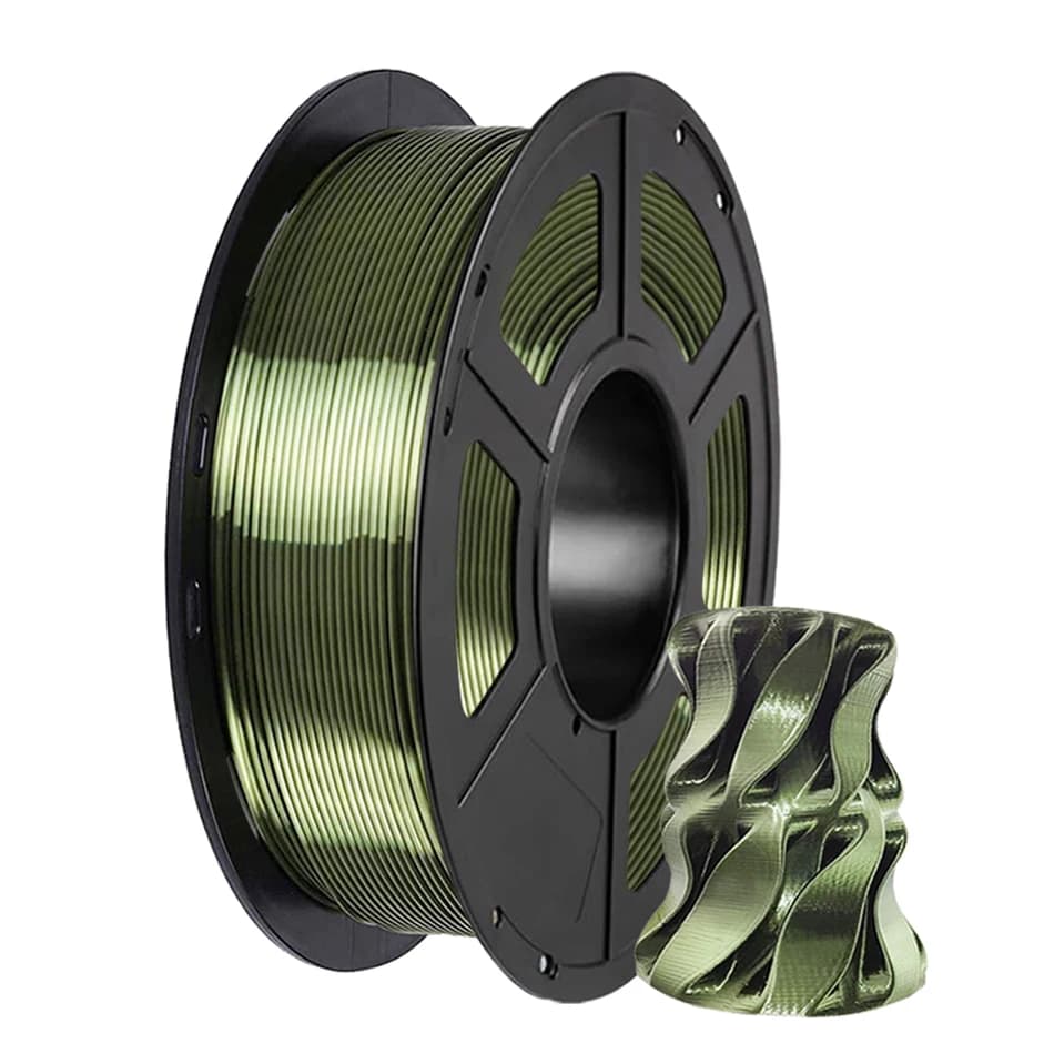 1KG 3D Printer Filament PLA Silk Bronze 1.75mm 200g 500g Printing Material 3D Silk Bronze Plaque Packing Vacuum
