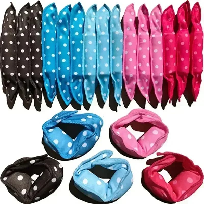 The best flexible foam and sponge Magic Care Tools for DIY styling 10 pieces/Lot Bigodini Set of soft cushion rollers for sleep