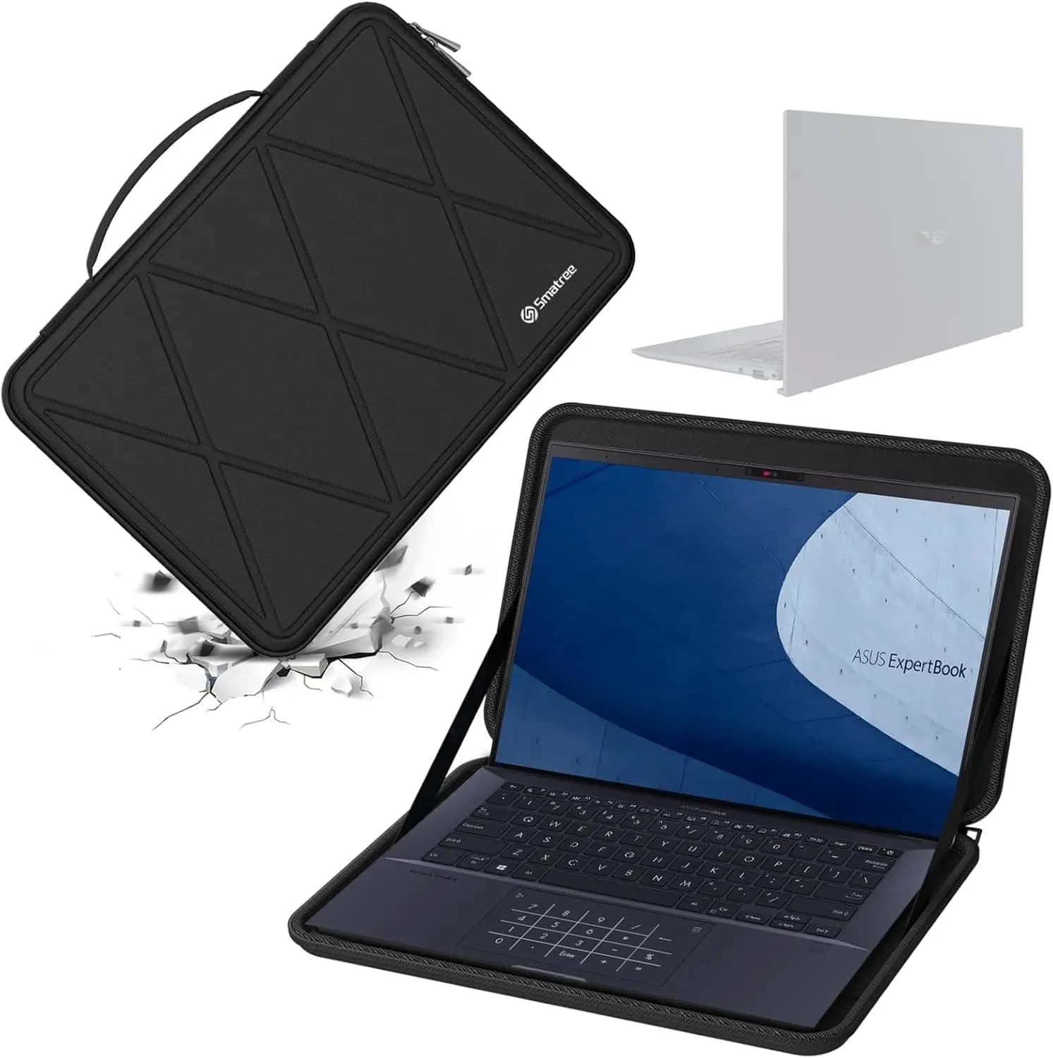 Custodia per laptop da 14 pollici per Asus Zenbook 14, borsa per computer antiurto resistente all'acqua per borsa per notebook ASUS Zenbook Duo