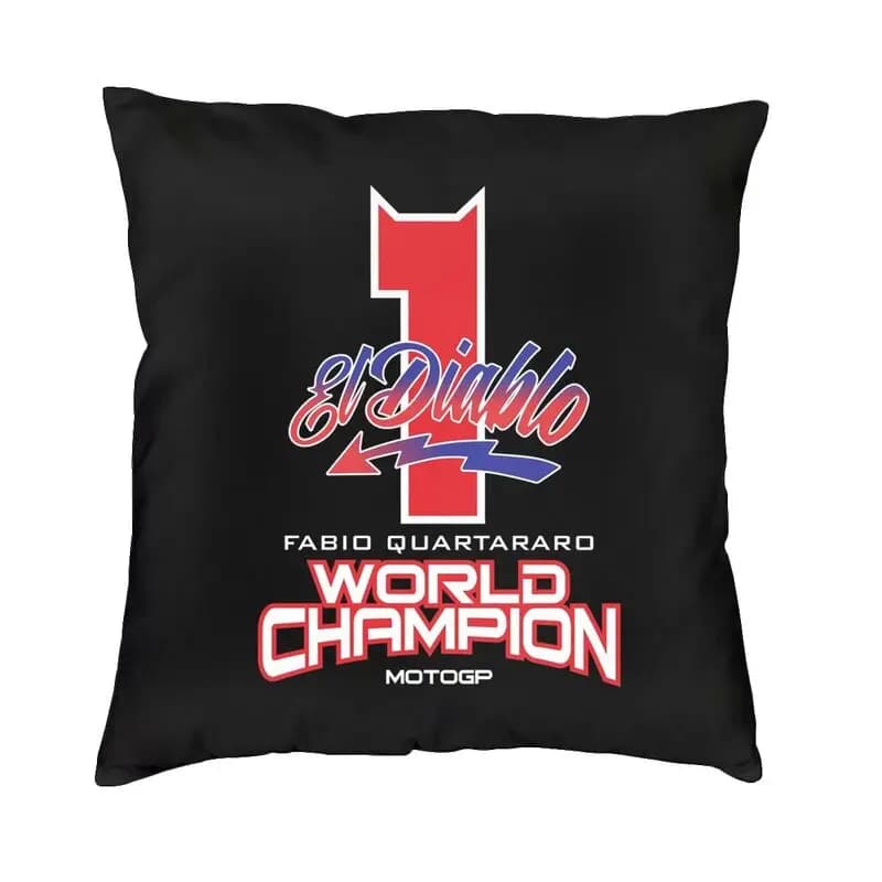 Fabio Quartararo Cushion Cover Sofa Living Room Motorcycle Racer Square Throw Pillow Cover 40x40