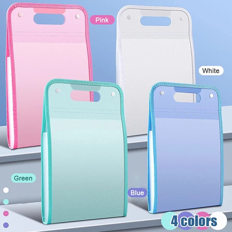 13 cartelle portadocumenti tascabili portatili formato lettera A4 colore macaron accordian organizer per documenti in classe ufficio casa