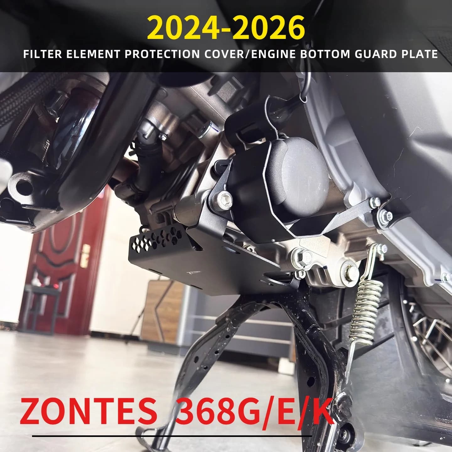Per ZONTES 2024-2026 368G/E/K/D/M piastra di base di protezione del motore, copertura di protezione del filtro dell'olio, piastra di copertura del diffusore inferiore modificata
