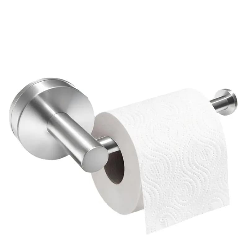 ABKU - Portarotolo da parete per WC in acciaio inossidabile - Design resistente per rubinetto da bagno