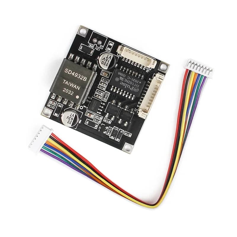 CCTV POE Module PCB Board Power Over Ethernet 48V To 12V Output Smart IEEE802.3AF/AT For IP Camera With Weatherproof Cable