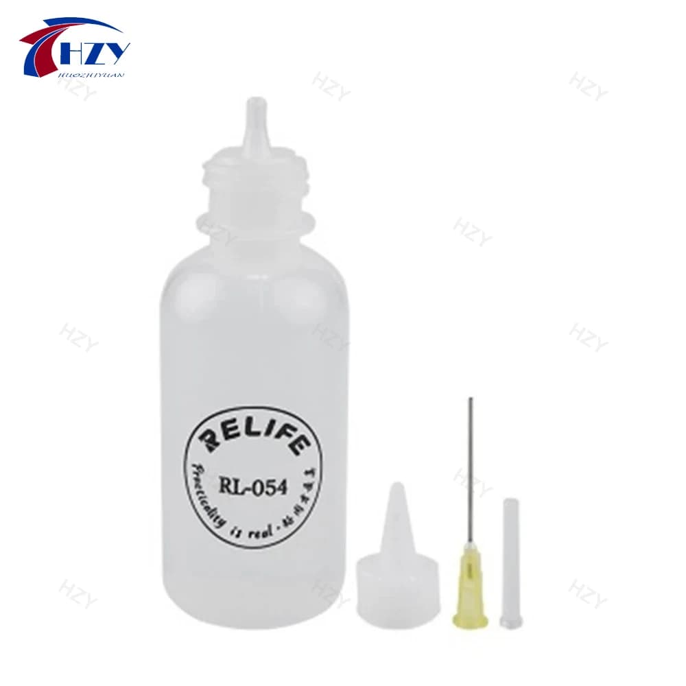 RELIFE RL-054 50ml Punta dell'ago Saldatura Pulizia Flux Liquido Dispenser di Olio Alcol Bottiglia di Plastica A Mano Cleaner Strumenti di Riparazione FAI DA TE