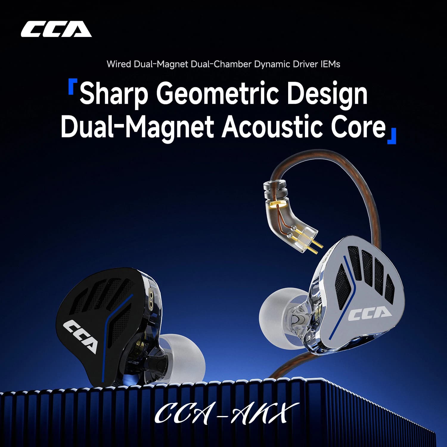 CCA-akx live monitoring wired earphone in-ear HiFi high-quality anchor special 3.5mm interface ear return