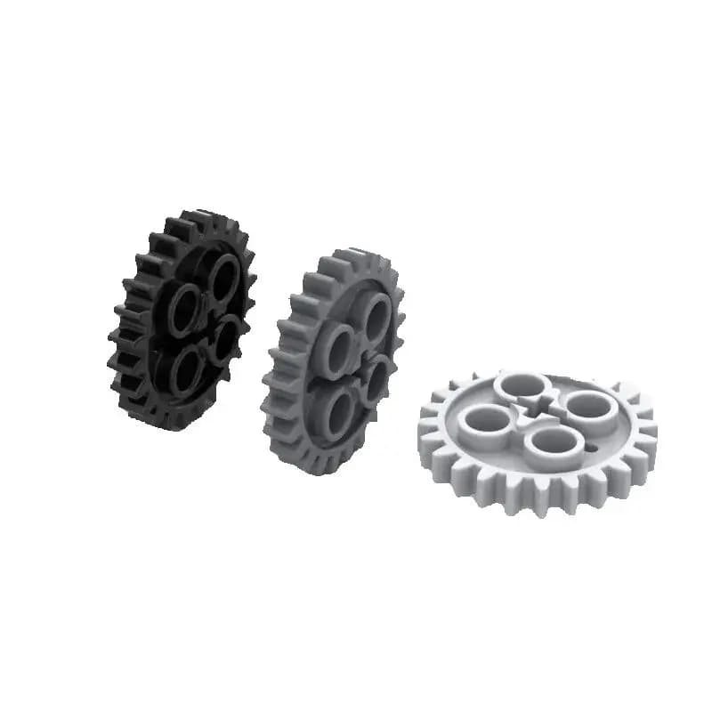 10PCS 3648 24505 Gear 24 Dente 2nd Versione Foro Dell'asse Mattoni Giocattoli Per Tecnici MOC Edifici Blocchi Compatibile High-Tech