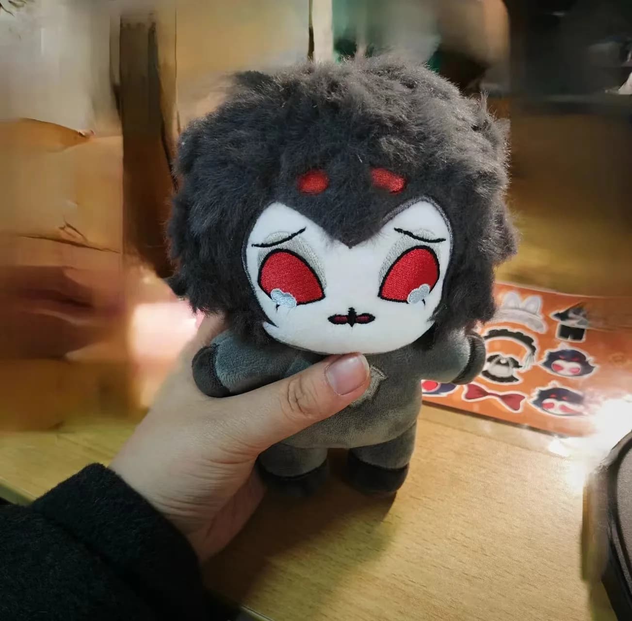 20 centimetri Anime Helluva Boss Stolas Peluche Bambola Del Fumetto Diavolo Stolas Peluche Figure Giocattoli di Peluche Vestire Regali della Bambola
