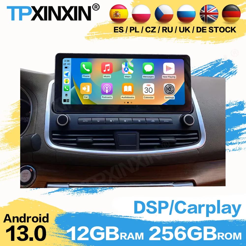 Automotive Multimedia Android Auto For Nissan Teana GPS Navigation Recorder Receiver Radio Coche Player Stereo IPS Head Unit