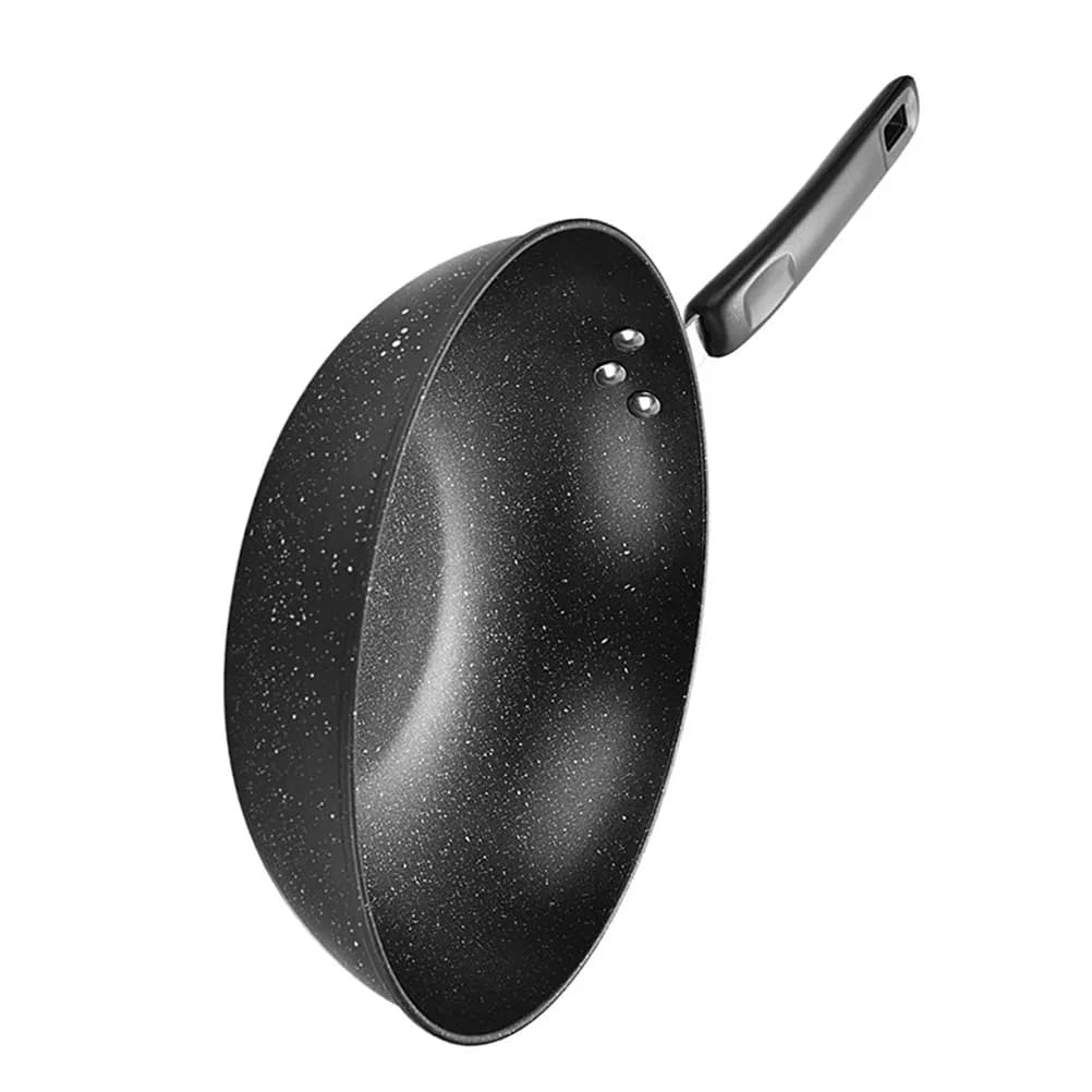 Comfortable Maifan Stone Padella, Iron Wok for Induction Kitchen, Kitchen Accessories, Small Wok, Cooking Pot