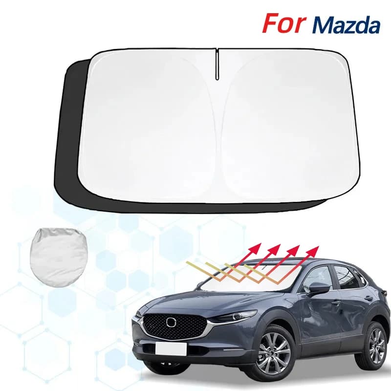 Per Mazda CX30 CX-30 Parabrezza Parasole Parasole Visiera Protezione Pieghevole Blocchi Raggi UV Mantenere il tuo dispositivo di raffreddamento dell'auto