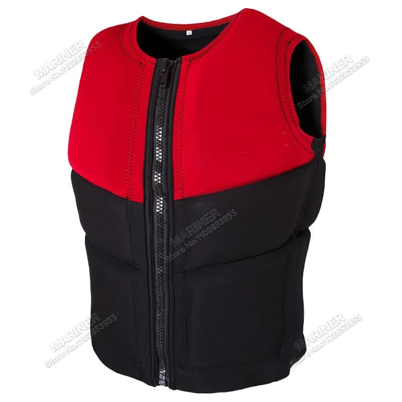 Giubbotto di salvataggio per adulti, certificazione CE/PPE, giubbotto in Neoprene, ottimo per sport acquatici-nautica, Jet Ski, surf, Kayak, imbarco su pagaia