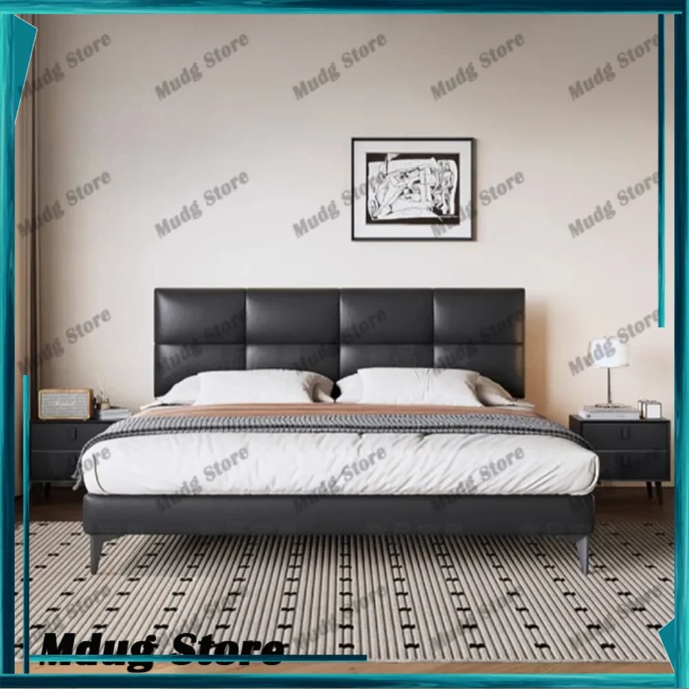 Letto impermeabile di lusso Supporto per gambe nordico Letto Queen Lounge Testiere per bambini Muebles Para El Hogar Mobili Decoraction