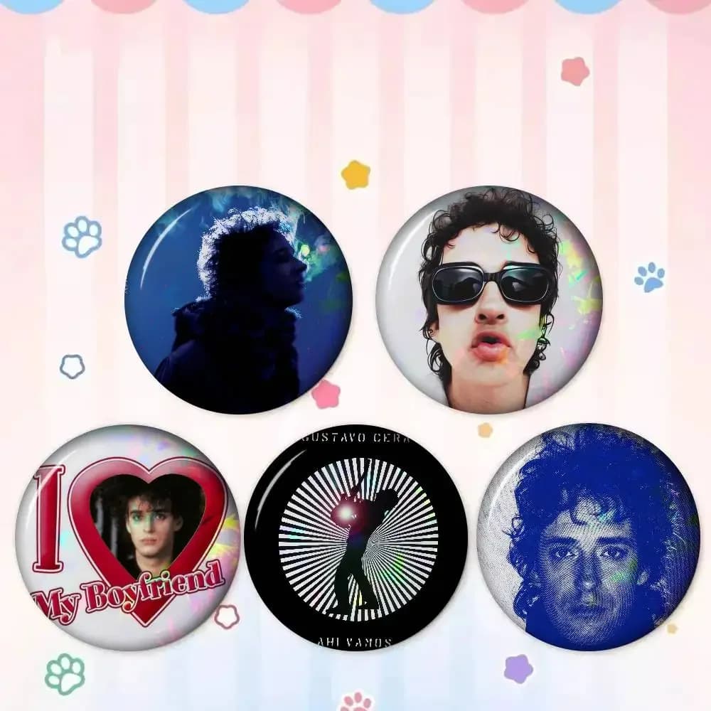 Singer G-Gustavo Cerati album Cute Series Pins Funny Badge Interesting Cartoon Animals Brooches Backpack Clothes Gift Accessory