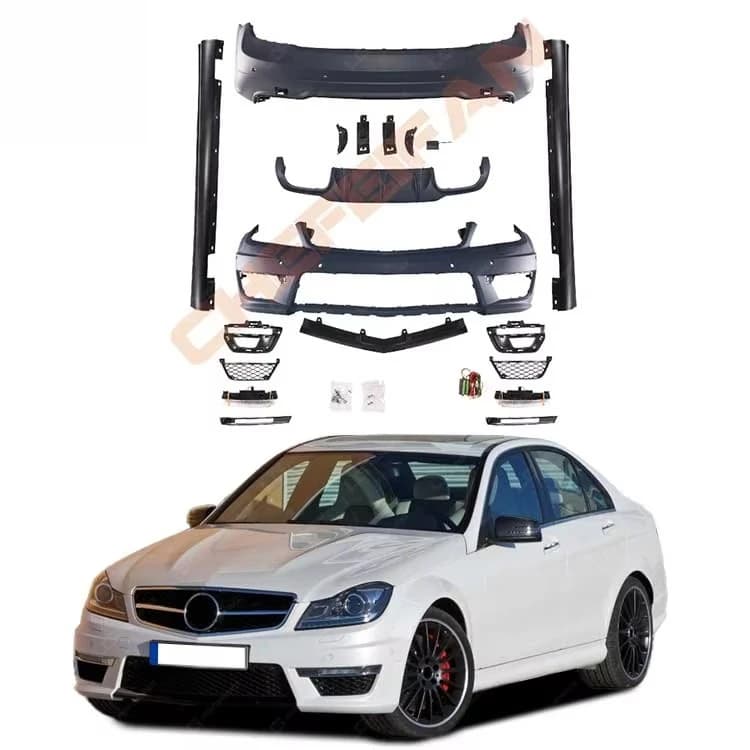 Ricambi auto Bodykit per Mercedes Benz Paraurti anteriore posteriore Minigonne laterali Griglia Body Kit 2011-2014